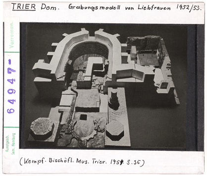 Vorschaubild Trier, Dom: Grabungsmodell von Liebfrauen 1952/53 